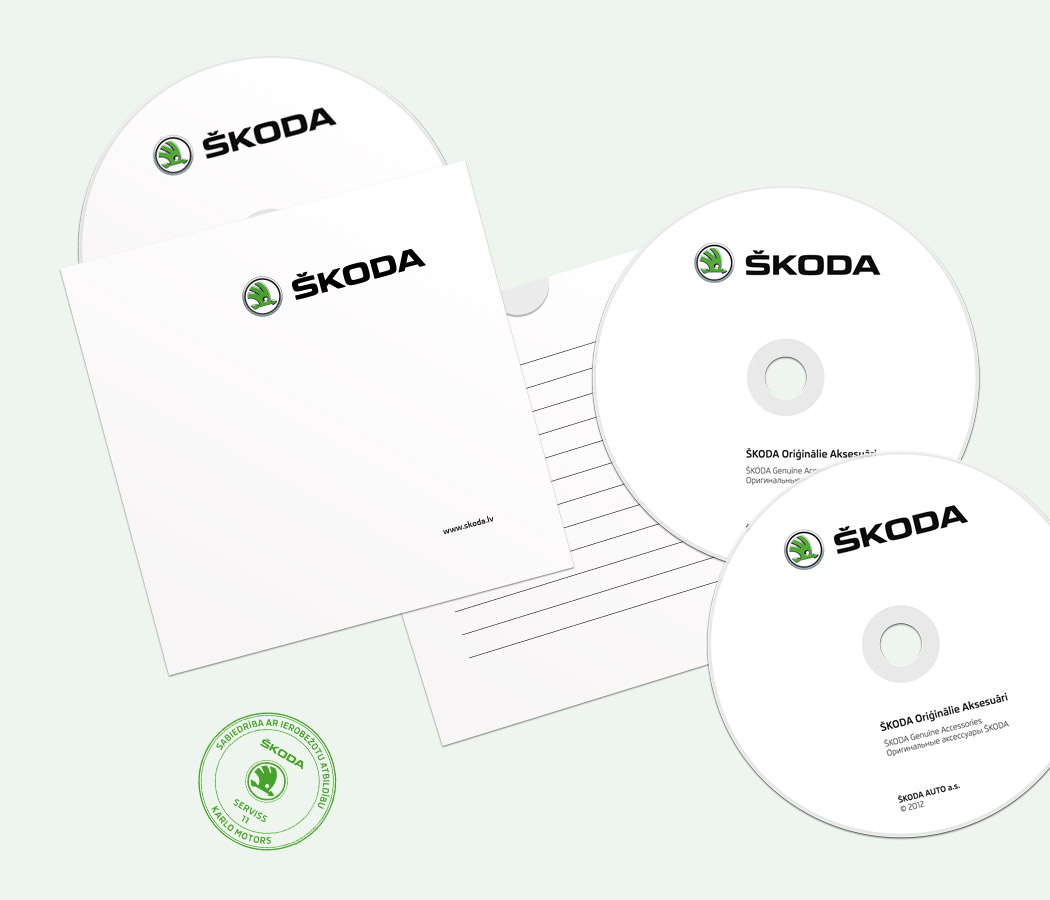 SKODA CD covers and Stamp Design