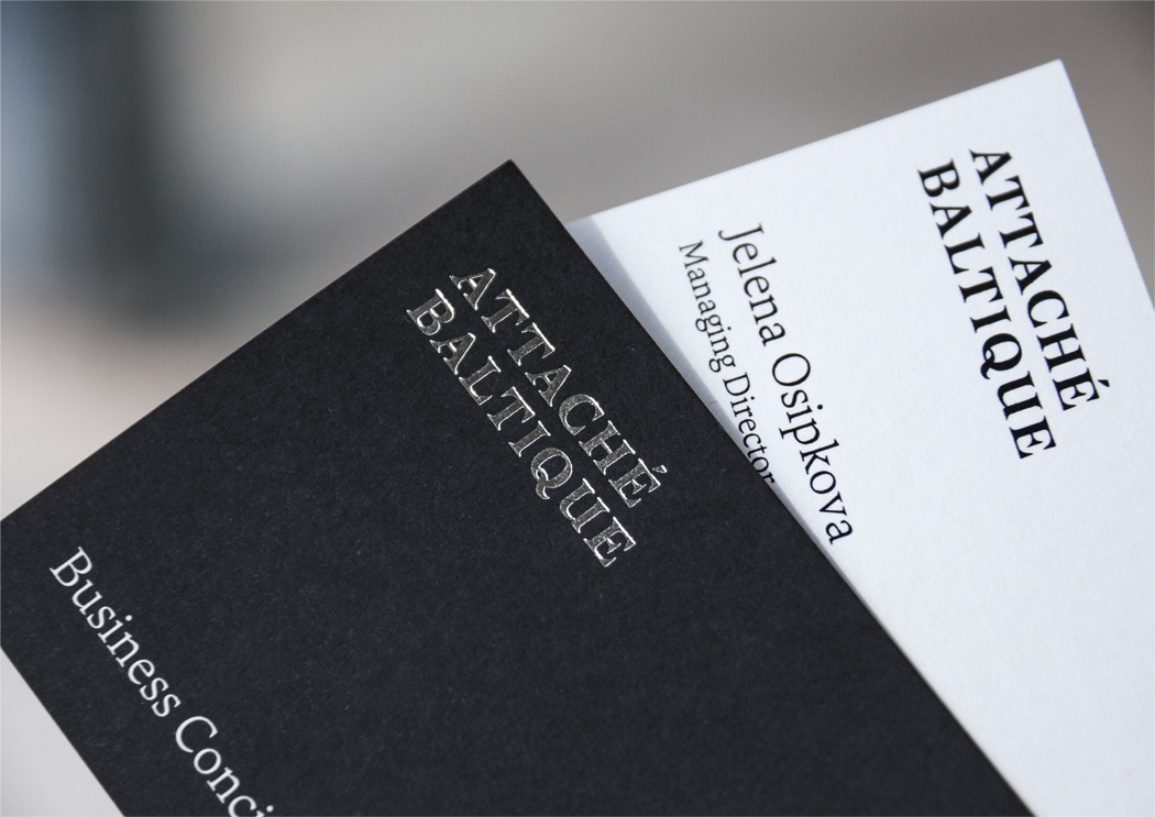 Attaché Baltique exclusive business cards design